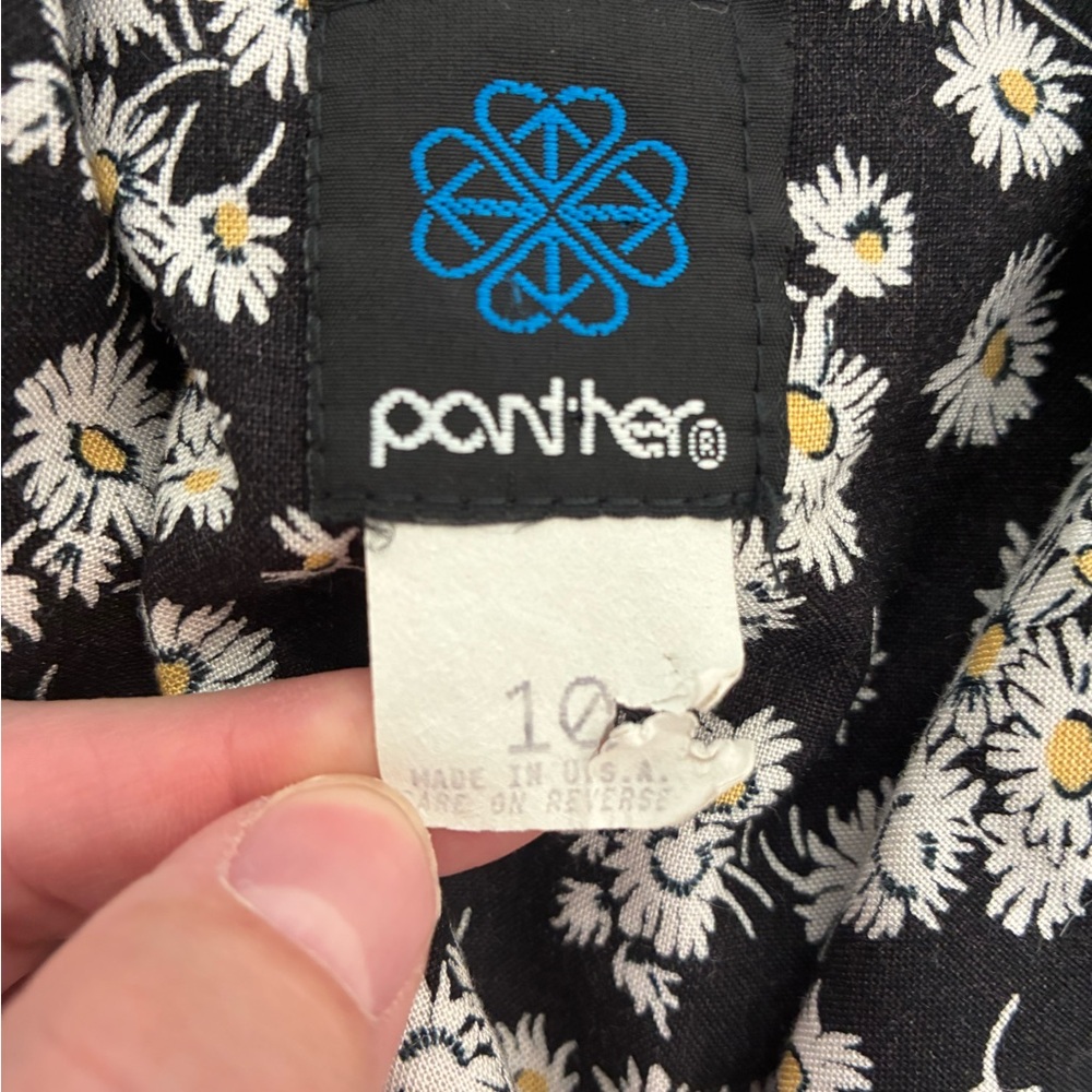 Vintage 80s Daisy Print Blouse - Picture 8 of 10